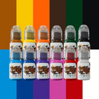 Краска World Famous Tattoo Ink Must-Haves Set (12 пигментов)