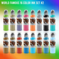 Краска World Famous Tattoo Ink World Famous 16 Color Ink Set #2